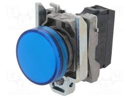 Luz piloto luminoso azul, 22MM - IP65 con LED integrado de 240 V CA/CC 50/60 Hz