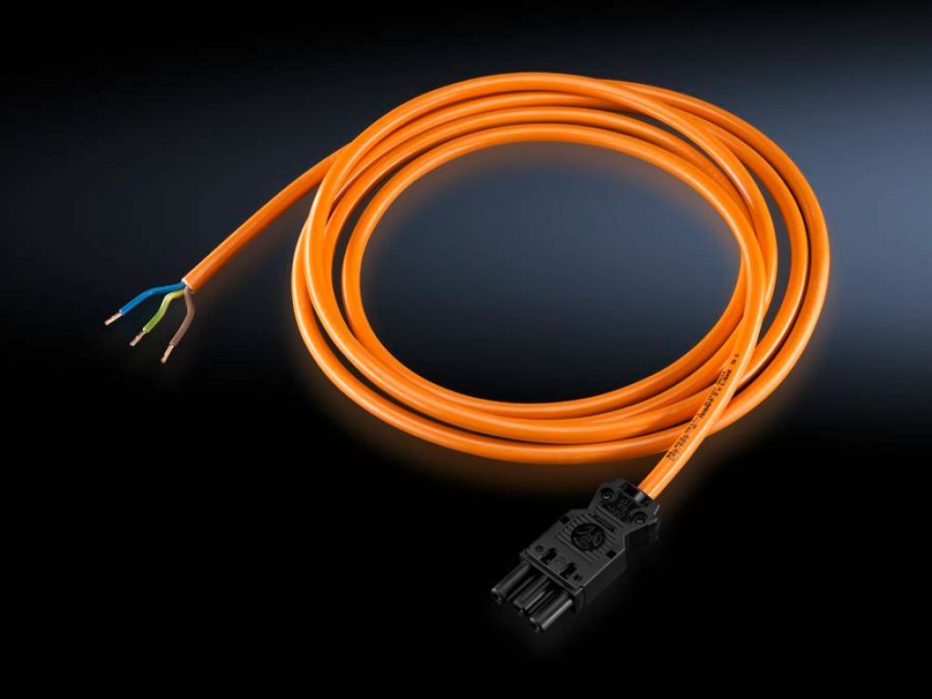 Cable de conexión color naranja de 3metros, para luminarias