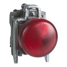 Luz piloto luminoso rojo, 22MM - IP65 con LED integrado de 24 V CA/CC 50/60 Hz