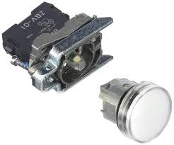 Luz piloto luminoso blanco, 22MM - IP65 con LED integrado de 120 V CA/CC 50/60 Hz
