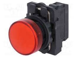 Luz piloto rojo, 22MM - IP65 con LED integrado de 120 V CA/CC 50/60 Hz