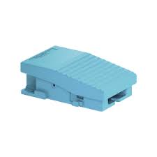 Conmutador pedal sencillo XPE-M metálico   1 NC + 1 NA azul