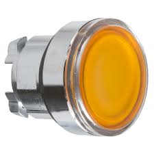 Cabeza para pulsador luminoso amarillo LED integrado